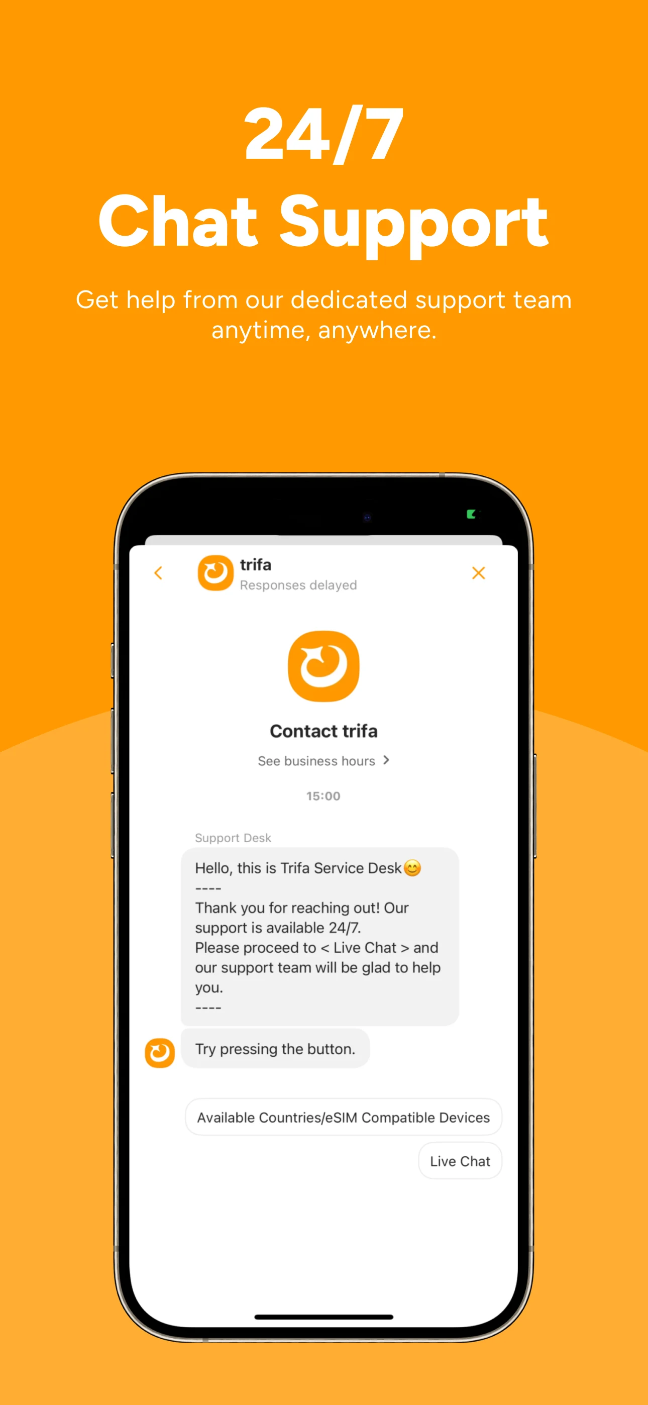 trifa - Travel eSIM Store App screenshot