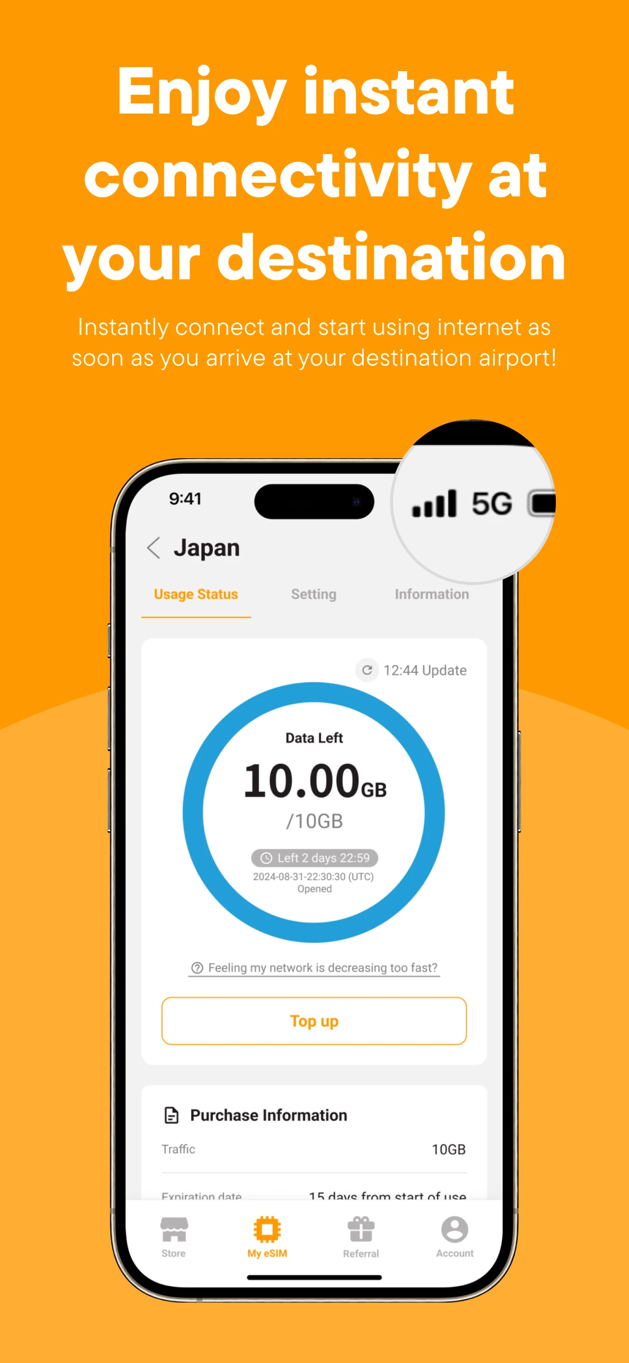 trifa - Travel eSIM Store App screenshot